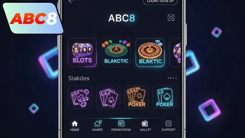 Giao diện ABC8 đơn giản, dễ làm quen cho người mới