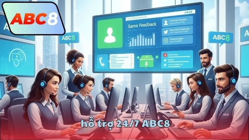 Hỗ trợ 24/7 ABC8 – Phục vụ liên tục từ nhà cái uy tín 1 ho-tro-24-7-abc8